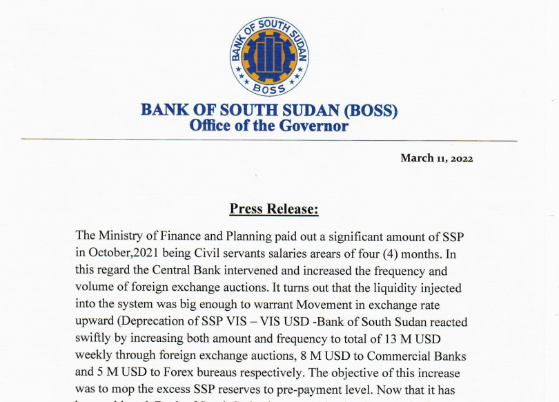 PRESS RELEASE