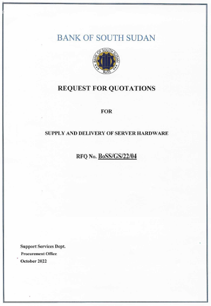 REQUEST FOR QUOTATIONS