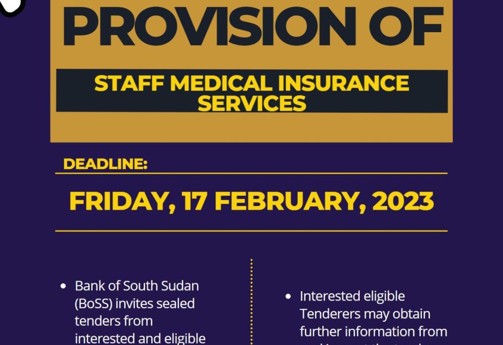 TENDER For Provision of Staff Medical Insurance Services